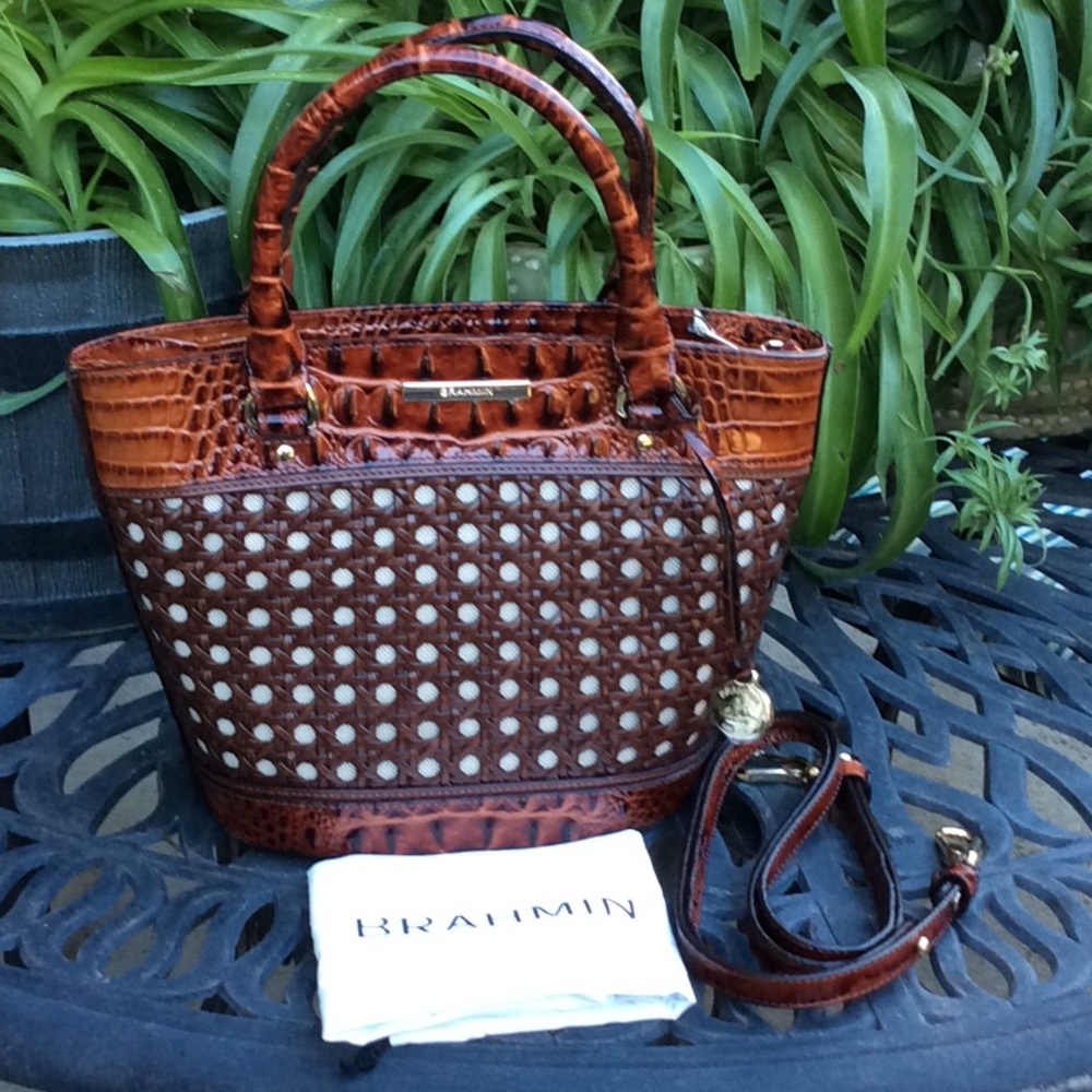 BRAHMIN UNUSUAL PETITE SATCHEL    NWT